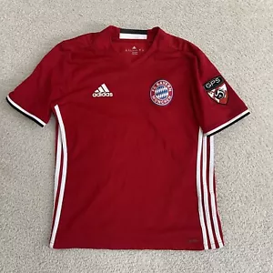 Adidas FC Bayern Munchen Jersey Youth Large Red 2016 Soccer GPS Kit - Picture 1 of 10