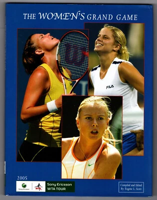 GRAN JUEGO FEMENINO 2005 WTA Tour libro por Eugene Scott TENIS fotos en color Foto 1 de 2