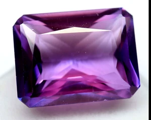 14,95 ct AAA natürlicher lila rosa Montana Yogo Saphir quadratischer Schliff loser Edelstein - Bild 1 von 7