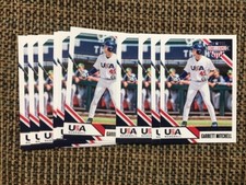 Lot of (10) GARRETT MITCHELL 2020 Panini Stars & Stripes USA Baseball cards QTY