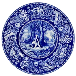 Washington's Prayer Plate Valley Forge PA 1777 Royal Crownford Vintage - Picture 1 of 5
