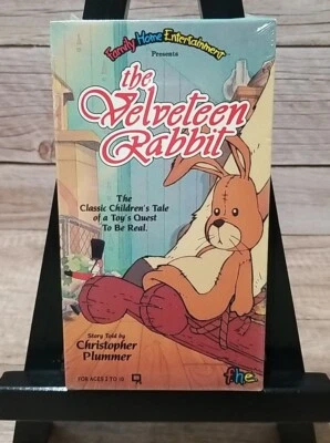 THE VELVETEEN RABBIT Sealed VHS Promo Screener Animation Christopher Plummer - Image 1 of 3
