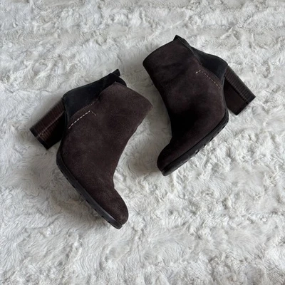 Botines Paul Green para mujer talla 3 1/2 (US 6) marrón gamuza cuero Foto 1 de 4