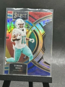 Sale Tyreek Hill Red Blue  Premier Die Cut 2024 Select Football - Picture 1 of 2