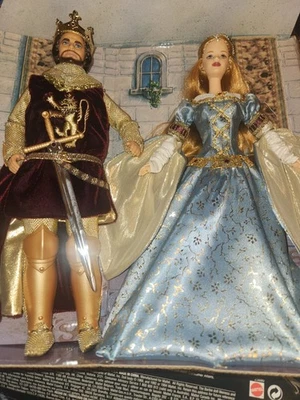 BARBIE-ARTHUR AND GUINEVERE DOLLS LIM.EDITION 1999 美泰 全新带盒 — 第 1/4 张图片