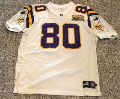 CAMISETA AUTÉNTICA DE LOS VIKINGOS DE MINNESOTA DE CRIS CARTER AÑO 2000 40 TALLA 52 PUMA PROLINE Foto 1 de 4