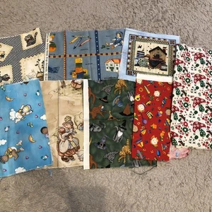 USA Cotton Retro Fabric Bulk Sale Various Sizes - Picture 1 of 6