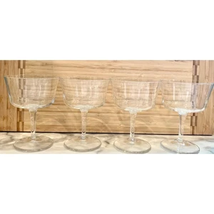 Bormioli Rocco Italian 5" Fizz Cocktail Champagne Glasses Clear - Set of 4 - Picture 1 of 6