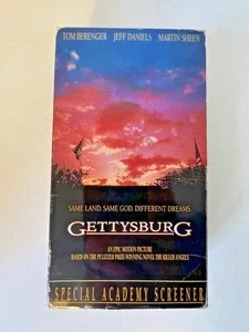 Gettysburg, 2 VHS Tape Boxed Set, Academy Awards Screener, 1994, Turner/New Line - Picture 1 of 9