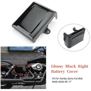 Right Side Fairing Battery Cover Vivid Black For Harley Dyna Street Bob 2006-17 - Foto 1 di 9