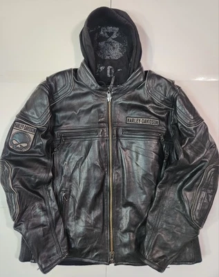 Chaqueta de montar de cuero Harley Davidson Willie G "Aurora" - TALLA 2XL original - RARA Foto 1 de 4