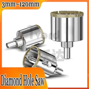 Diamond Hole Saw Drill Bit Hole Saw 3-120mm Cutter for Glass Tile Marble Granite - Picture 1 of 6