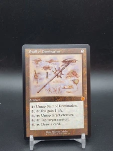 Staff of Domination Retro Schematic Brother’s War NM MTG  - Picture 1 of 2