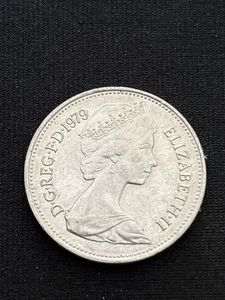 1979 United Kingdom UK Great Britain 5 Five New Pence Free Shipping. Z525 - Picture 1 of 2
