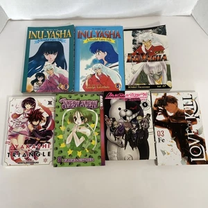 Lot Of 7 Graphic Novels Inu-Yasha A Feudal Fairy Tale 5,8 Tokyo Mew Mew Ayakashi - Picture 1 of 9