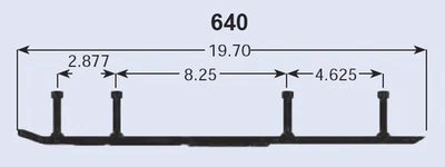 Sports Parts Inc Ripper Four75 corredores para moto de nieve Yamaha SRX700S 2000-2002 Foto 1 de 2