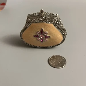PartyLite Purse Shaped Votive Candle Holder With Mirror - Picture 1 of 5