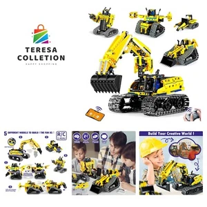 STEM Toy Building Sets for Kids Ages 8-12, 5-in-1 Remote & APP Construction B... - Picture 1 of 8