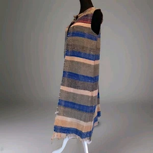La Gazelle Jacket One Size Long Open Front Unique Berber Textile Up To 40" Bust - Picture 1 of 17
