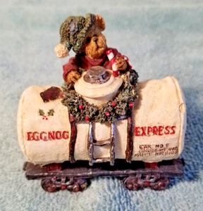 Boyds Bears Sippy Langstroh... Eggnog Expresszugwagen #2487 Ausverkauft 2002 - Bild 1 von 8