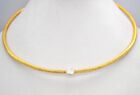 Hasli Necklace Holo Pipe 925 Sterling Silver 18k Micron Gold Plated Natural Polk