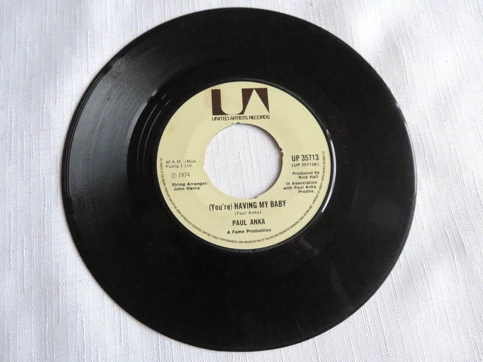 Paul Anka – (You're) Having My Baby          UP 35713           VINYL VG+ - Image 1 of 1