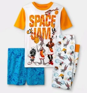 Space Jam Boys 3-Piece Pajama Set (Size 4) NEW - Picture 1 of 7