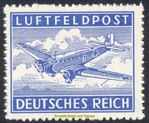 EBS Alemania 1942 - Correo de campaña militar - Correo aéreo - Ruleta - Michel 1B - MNH** - Imagen 1 de 1