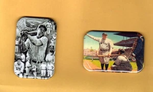 BABE RUTH     2  MAGNETS OR , PINBACK 2"X3" W/ ROUNDED CORNER - Picture 1 of 5