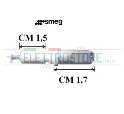 SMEG RENZO PIANO CANDELETTA ACCENSIONE ELETTRONICA CUCINA ORIGINALE 810930069