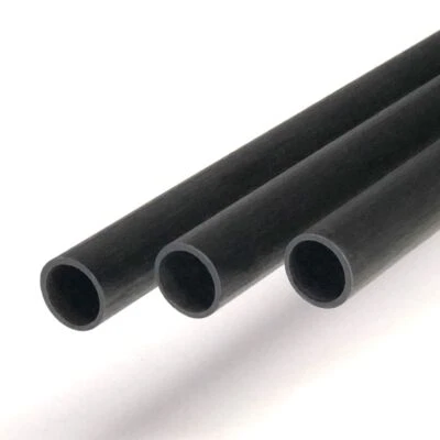 C-COMPOSITES Tubo redondo DPP® CFRK Ø 1 a 12 mm - longitud 1000 mm tubo de carbono fibra de carbono CFRP