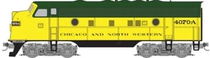 Micro-Trains 980 01 381 Z scale C&NW EMD F7 Powered A Unit #4070A LN - Picture 1 of 8