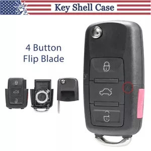 Remote Car Key Shell Case Fob For VW Golf Polo Sharan Beetle Eos Tiguan Bora 4B - Picture 1 of 9