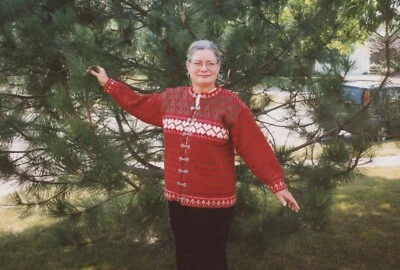 Arnhild's Knitting Studio Norwegian Knitting Pattern AH-2014 Christmas Cardigan - Image 1 of 2