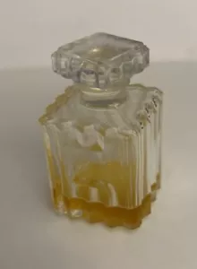 "Botella misteriosa vintage con tapón de 2-1/2"" de altura hecha en Francia cristal vacío" - Imagen 1 de 5