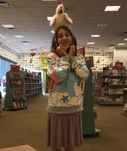Hong Zhan Youth Kids Unicorn Pony Horse Stars Cloud Pullover Sweater Girls Sz. M - Picture 1 of 11