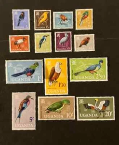 EDSROOM-18730 Uganda 97-110 MNH 1965 aves completas CV$57,50 - Imagen 1 de 1