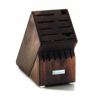 WUSTHOF CUTLERY Wusthof 17-Slot Knife Block | Walnut