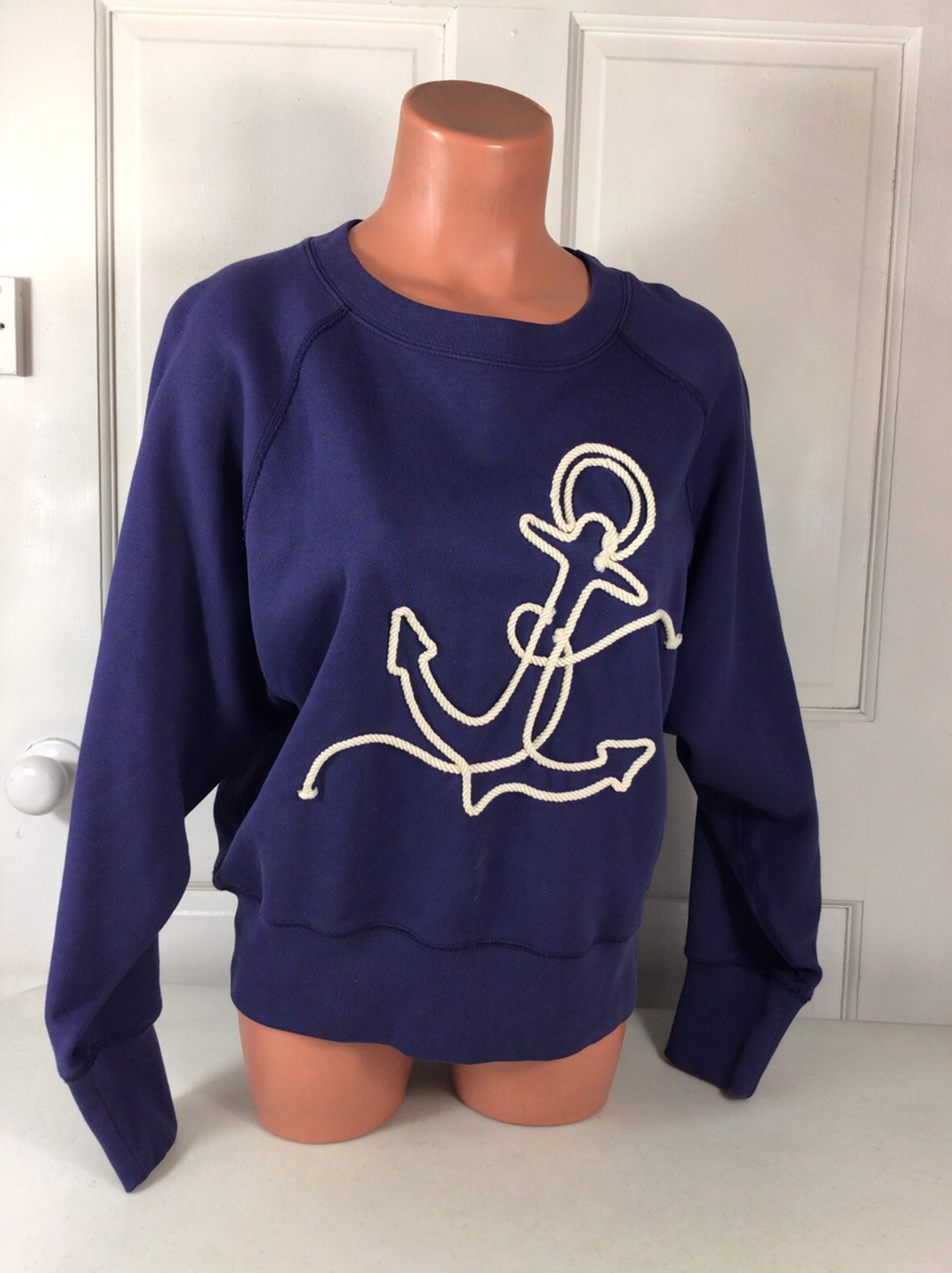 J CREW Anchor Sweatshirt Womens Medium 