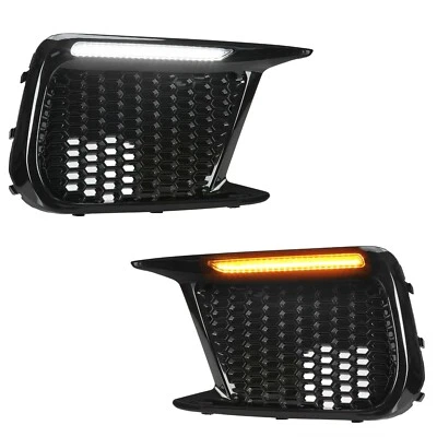 适用于斯巴鲁 WRX STI 2018 - 2021 LED DRL 雾灯边框日间行车灯 18-21 — 第 1/4 张图片