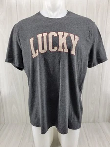 Lucky Brand Mens Gray Short Sleeve Tee Size XL - Picture 1 of 8