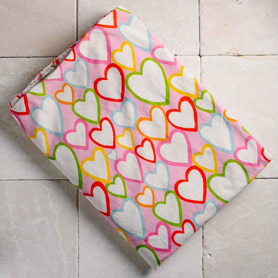 IKEA Single Twin Duvet Cover Vitaminer Hjarta Hearts 86 x 64 Pink Girls Feminine - Image 1 of 1