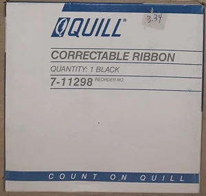 4 - New Old Stock Quill IBM Wheelwriter Typewriter Black Ribbon 7-11298 - Picture 1 of 2