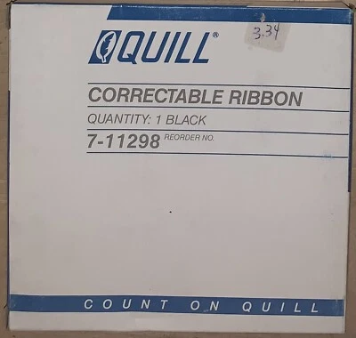 4 - Nuevo stock antiguo pluma IBM máquina de escribir máquina de ruedas cinta negra 7-11298 Foto 1 de 2