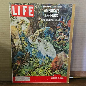 Life Magazine August 31, 1959 American Legends, Yellowstone Great Quake, Hawaii - Picture 1 of 3