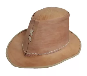 Echt Leder Westernhut Safarihut aus feinem Leder - Bild 1 von 5