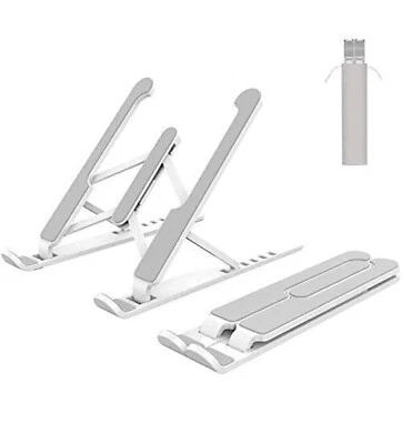 Adjustable Laptop Stand Portable Mesh 10-13in Desktop iPad Fold Office Holder - Image 1 of 4