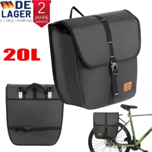 Fahrrad Tasche Set Gepäckträgertasche 20L Packtaschen Gepäckträger Wasserdicht! - Bild 1 von 18
