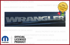 Set of Jeep WRANGLER Hood Vinyl Decals Graphics Stickers JK Matte Black SJ4T7 - Picture 1 of 2