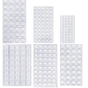 Clear Rubber Feet Pads Self Adhesive Bumper Stop Furniture Cupboard Door Buffer - Picture 1 of 9